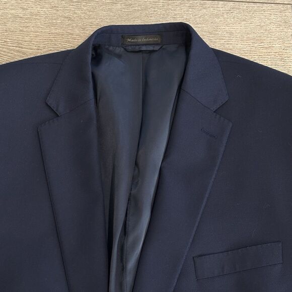 Lauren Ralph Lauren Classic Blazer Men 46R LRL Navy Gold Buttons Wool Sport Coat - Picture 3 of 9